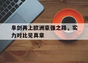 开云体育官网-关于阜剑再上欧洲豪强之路，实力对比见真章的信息